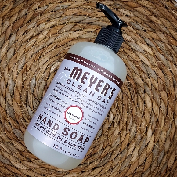 LOT OF 3! Mrs. Meyers LAVENDER Hand Soap Clean & Dry w/Olive Oil & Aloe Vera - Picture 2 of 3